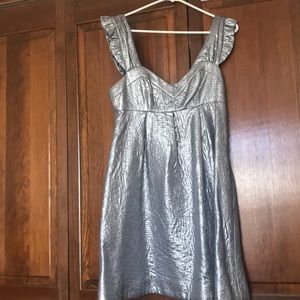 Metallic silver party dress by Mint .Sz 6